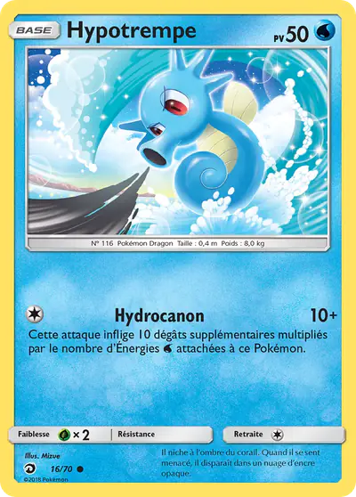 Image de la carte Pokemon Hypotrempe 16/70