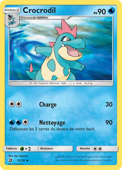 Image de la carte Pokemon Crocrodil 23/70