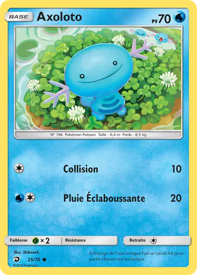 Image de la carte Pokemon Axoloto 25/70