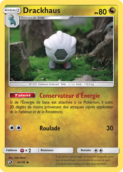 Image de la carte Pokemon Drackhaus 43/70