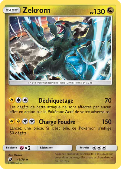 Image de la carte Pokemon Zekrom 46/70