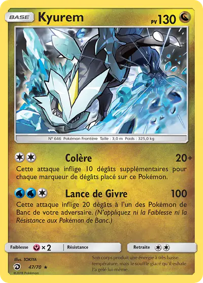 Image de la carte Pokemon Kyurem 47/70