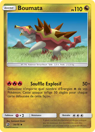 Image de la carte Pokemon Boumata 50/70