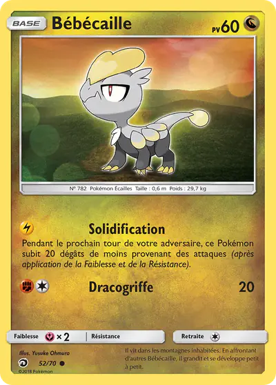 Image de la carte Pokemon Bébécaille 52/70