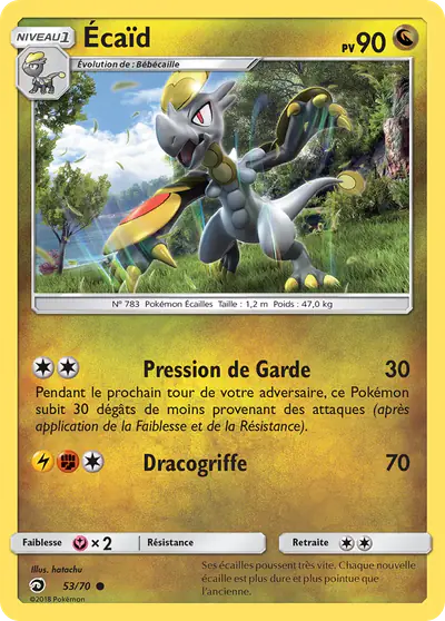 Image de la carte Pokemon Écaïd 53/70