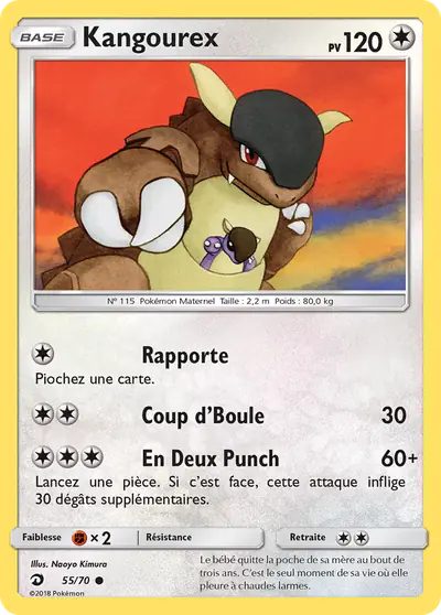 Image de la carte Pokemon Kangourex 55/70
