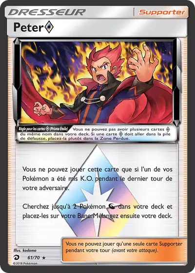 Image de la carte Pokemon Peter 61/70