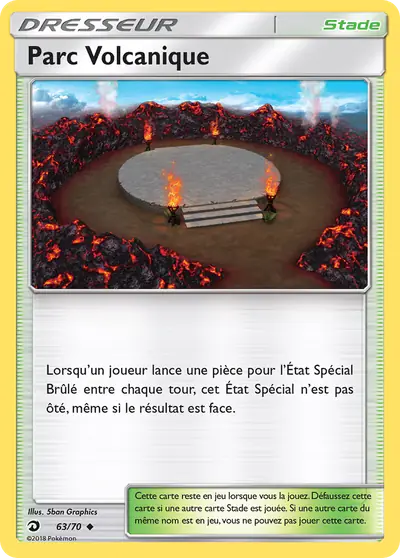 Image de la carte Pokemon Parc Volcanique 63/70