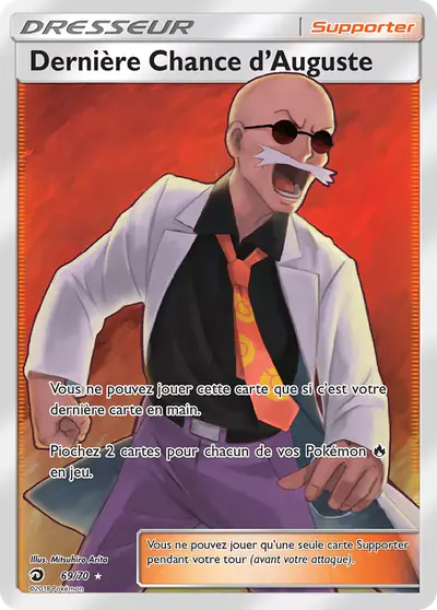 Image de la carte Pokemon Dernière Chance d'Auguste 69/70