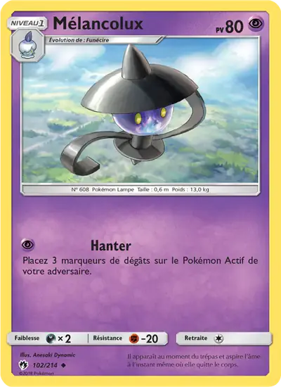 Image de la carte Pokemon Mélancolux 102/214