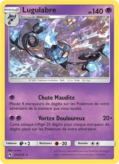 Image de la carte Pokemon Lugulabre 103/214