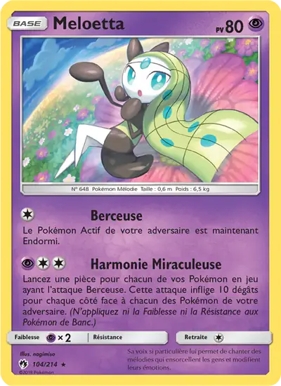 Image de la carte Pokemon Meloetta 104/214