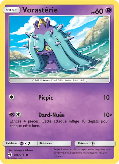 Image de la carte Pokemon Vorastérie 105/214
