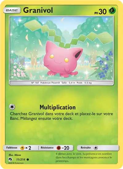 Image de la carte Pokemon Granivol 11/214