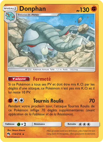 Image de la carte Pokemon Donphan 112/214