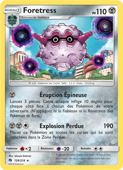 Image de la carte Pokemon Foretress 124/214