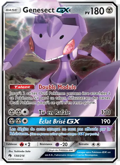 Image de la carte Pokemon Genesect GX 130/214