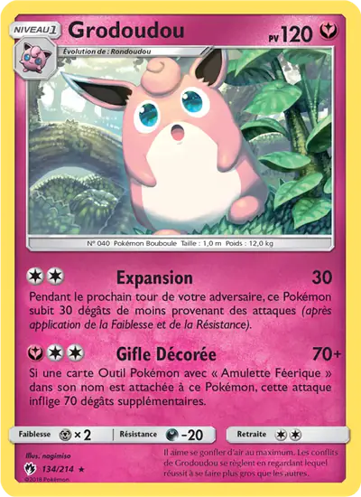 Image de la carte Pokemon Grodoudou 134/214
