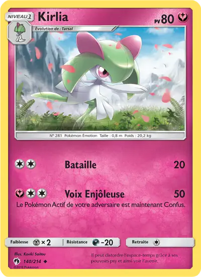 Image de la carte Pokemon Kirlia 140/214