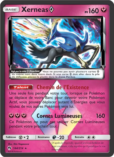 Image de la carte Pokemon Xerneas {*} 144/214