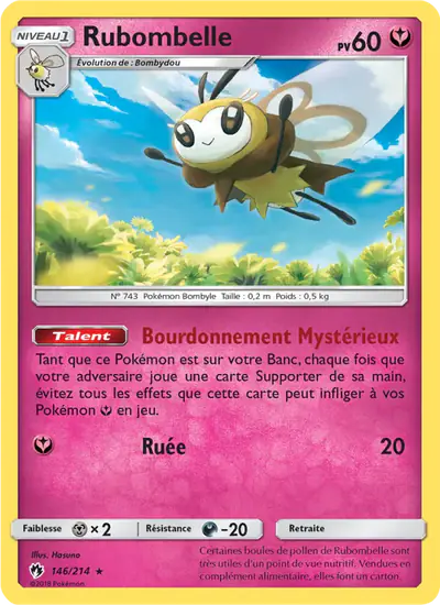 Image de la carte Pokemon Rubombelle 146/214
