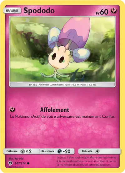 Image de la carte Pokemon Spododo 147/214