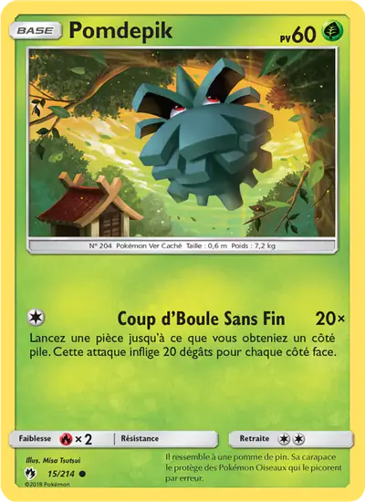 Image de la carte Pokemon Pomdepik 15/214