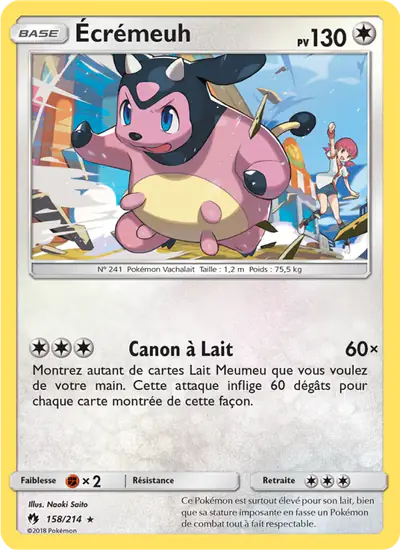 Image de la carte Pokemon Écrémeuh 158/214