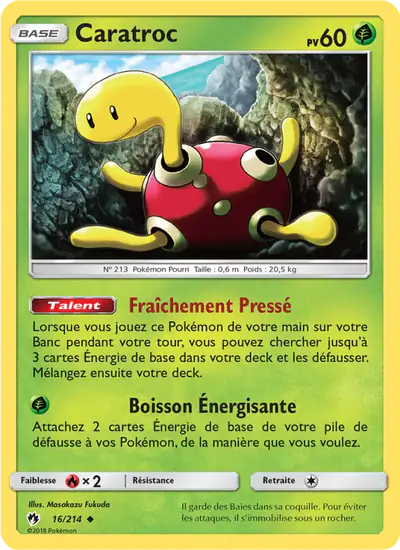 Image de la carte Pokemon Caratroc 16/214