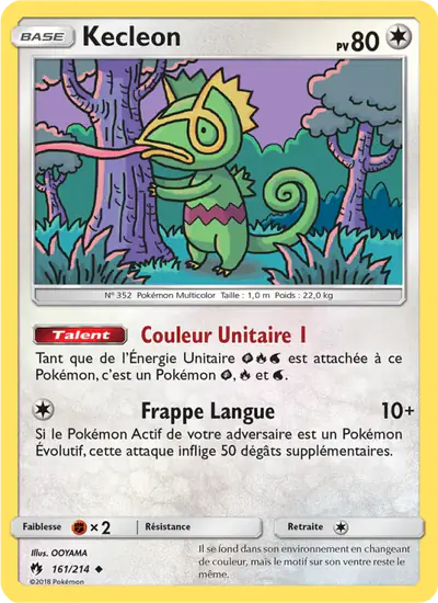 Image de la carte Pokemon Kecleon 161/214