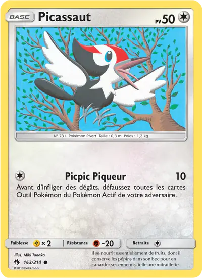 Image de la carte Pokemon Picassaut 163/214
