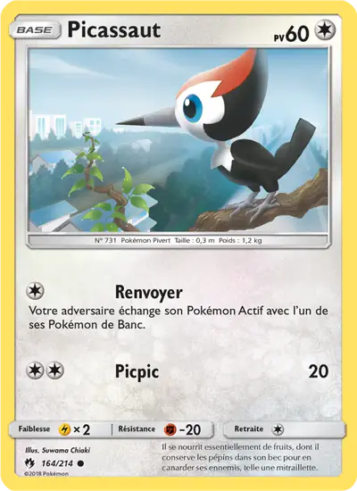 Image de la carte Pokemon Picassaut 164/214