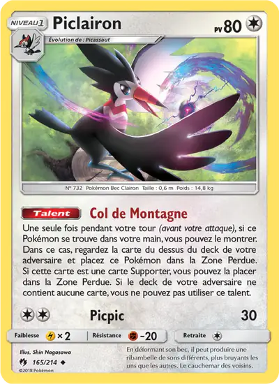 Image de la carte Pokemon Piclairon 165/214