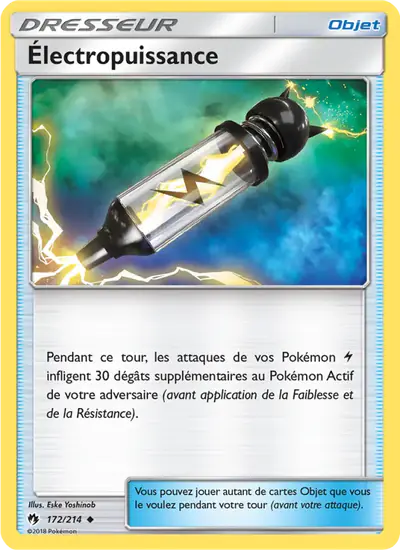 Image de la carte Pokemon Électropuissance 172/214