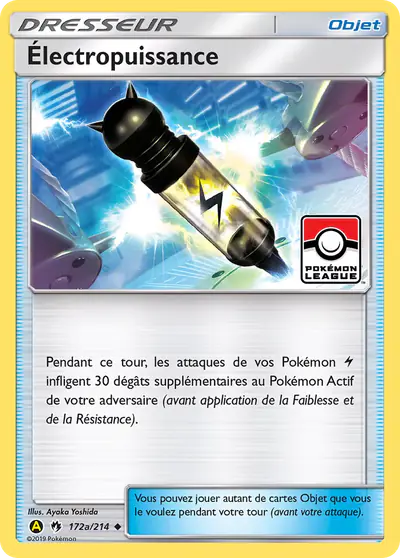 Image de la carte Pokemon Électropuissance 172a/214