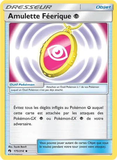 Image de la carte Pokemon Amulette Féerique {P} 175/214
