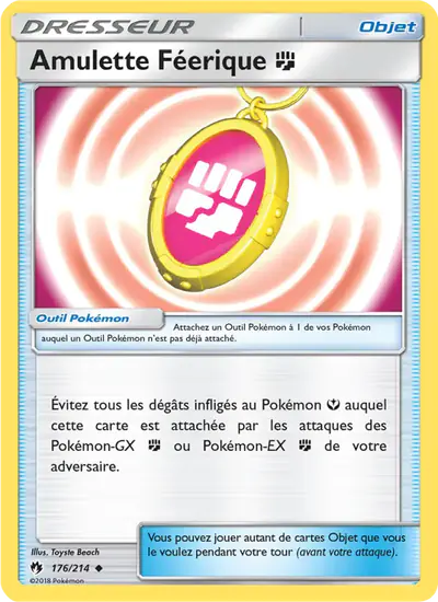 Image de la carte Pokemon Amulette Féerique {F} 176/214