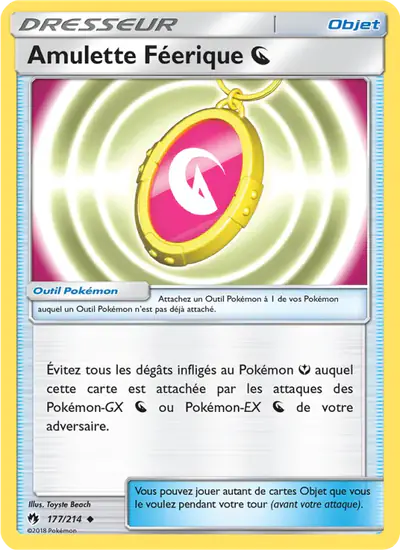 Image de la carte Pokemon Amulette Féerique {N} 177/214