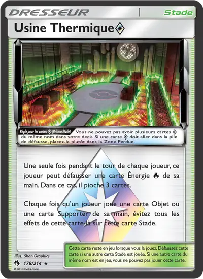 Image de la carte Pokemon Usine Thermique {*} 178/214