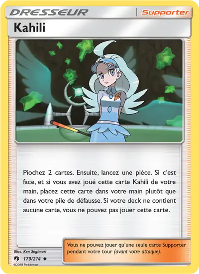 Image de la carte Pokemon Kahili 179/214