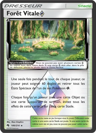 Image de la carte Pokemon Forêt Vitale {*} 180/214