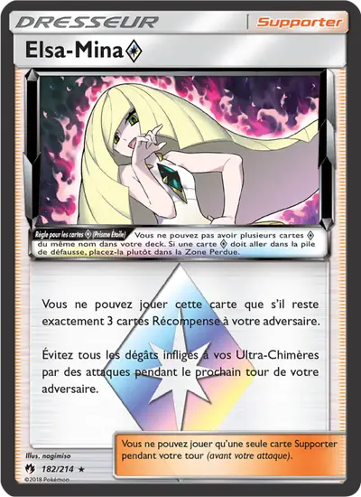 Image de la carte Pokemon Elsa-Mina {*} 182/214