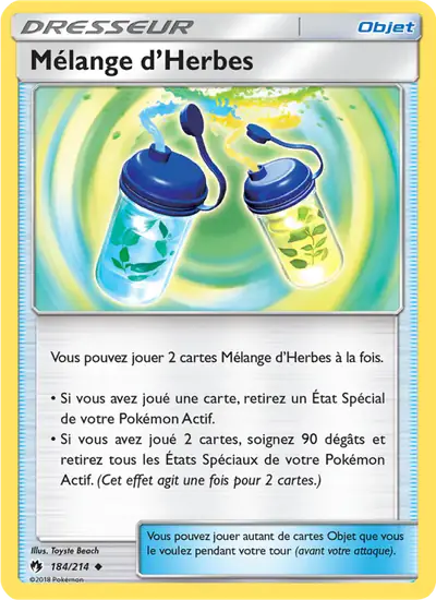 Image de la carte Pokemon Mélange d'Herbes 184/214