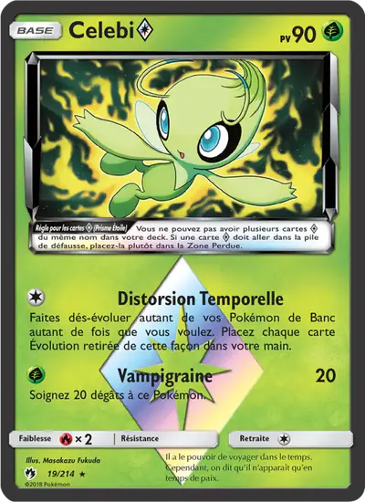 Image de la carte Pokemon Celebi {*} 19/214