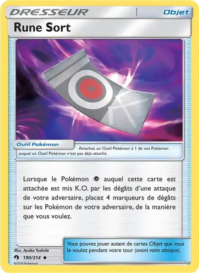 Image de la carte Pokemon Rune Sort 190/214