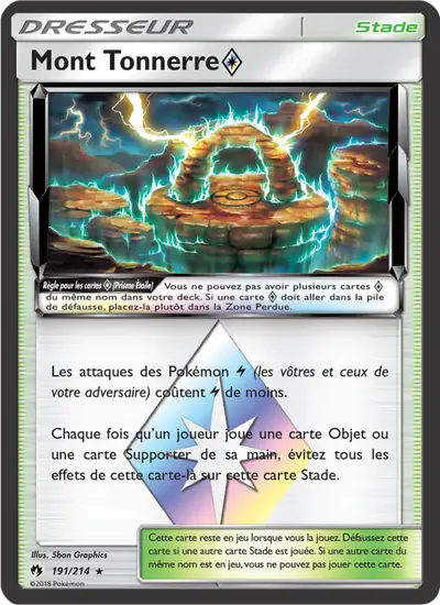 Image de la carte Pokemon Mont Tonnerre {*} 191/214