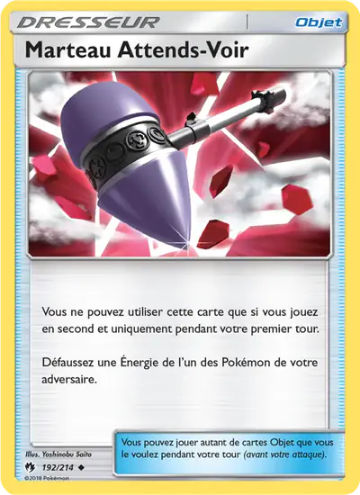 Image de la carte Pokemon Marteau Attends-Voir 192/214