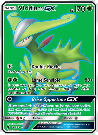 Image de la carte Pokemon Viridium GX 197/214