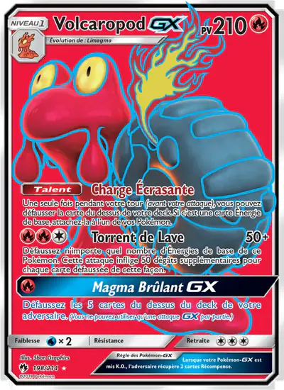 Image de la carte Pokemon Volcaropod GX 198/214