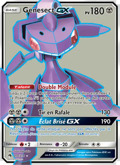Image de la carte Pokemon Genesect GX 204/214